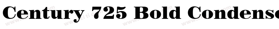 Century 725 Bold Condensed BT字体转换